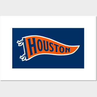 Houston Pennant - Navy Posters and Art